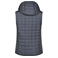 Chaleco acolchado con capucha mujer JN767. Color grey/melange/anthracite/melang.