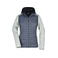 Chaqueta híbrida con capucha mujer JN771. Color light/melange/anthracite/melan.