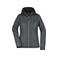 Chaqueta híbrida con capucha mujer JN771. Color grey/melange/anthracite/melang.
