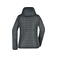 Chaqueta híbrida con capucha mujer JN771. Color grey/melange/anthracite/melang.