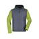 Chaqueta con capucha híbrida hombre JN772. Color kiwi/melange/anthracite/melang.