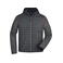 Chaqueta con capucha híbrida hombre JN772. Color grey/melange/anthracite/melang.