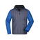 Chaqueta con capucha híbrida hombre JN772. Color royal/melange/anthracite/melan.