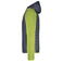 Chaqueta con capucha híbrida hombre JN772. Color kiwi/melange/anthracite/melang.