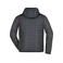 Chaqueta con capucha híbrida hombre JN772. Color grey/melange/anthracite/melang.