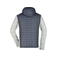 Chaqueta con capucha híbrida hombre JN772. Color light/melange/anthracite/melan.
