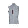 Chaleco polar mujer JN773. Color light/grey melange/red.