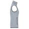 Chaleco polar mujer JN773. Color light/grey melange/red.