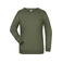Sudadera básica mujer JN793. Color olive.