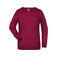 Sudadera básica mujer JN793. Color wine.