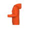 Sudadera con capucha hombre JN796. Color orange.
