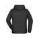 Sudadera con capucha hombre JN796. Color black.