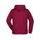 Sudadera con capucha hombre JN796. Color wine.