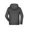 Sudadera con capucha niño Jn796k. Color graphite.
