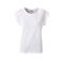 Camiseta cuello de pico orgánica mujer JN8005. Color white.