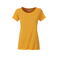 Camiseta org&aacute;nica mujer JN8007. Color gold/yellow.