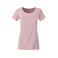 Camiseta org&aacute;nica mujer JN8007. Color soft pink.