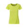 Camiseta org&aacute;nica mujer JN8007. Color acid/yellow.