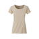 Camiseta org&aacute;nica mujer JN8007. Color stone.