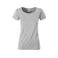 Camiseta org&aacute;nica mujer JN8007. Color grey/heather.