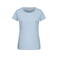 Camiseta org&aacute;nica mujer JN8007. Color light/blue.