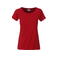 Camiseta org&aacute;nica mujer JN8007. Color red.