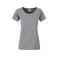 Camiseta org&aacute;nica mujer JN8007. Color steel/grey.