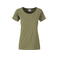 Camiseta org&aacute;nica mujer JN8007. Color khaki.