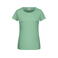 Camiseta org&aacute;nica mujer JN8007. Color jade green.