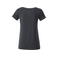 Camiseta org&aacute;nica mujer JN8007. Color black/heather.