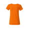 Camiseta org&aacute;nica mujer JN8007. Color orange.