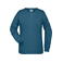 Sudadera orgánica mujer JN8021. Color petrol/melange.