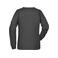 Sudadera orgánica mujer JN8021. Color black/heather.