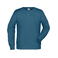 Sudadera org&aacute;nica hombre JN8022. Color petrol/melange.