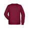Sudadera org&aacute;nica hombre JN8022. Color wine.
