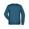 Sudadera org&aacute;nica hombre JN8022. Color petrol/melange.