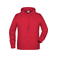 Sudadera con capucha orgánica hombre JN8024. Color red.