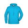 Sudadera con capucha orgánica hombre JN8024. Color turquoise.