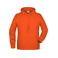Sudadera con capucha orgánica hombre JN8024. Color orange.