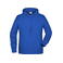 Sudadera con capucha orgánica hombre JN8024. Color royal/heather.