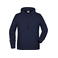 Sudadera con capucha orgánica hombre JN8024. Color navy.