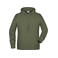Sudadera con capucha orgánica hombre JN8024. Color olive.