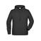 Sudadera con capucha orgánica hombre JN8024. Color black.