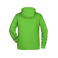 Sudadera con capucha orgánica hombre JN8024. Color lime/green.