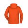 Sudadera con capucha orgánica hombre JN8024. Color orange.