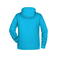 Sudadera con capucha orgánica hombre JN8024. Color turquoise.