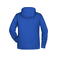 Sudadera con capucha orgánica hombre JN8024. Color royal/heather.