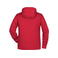 Sudadera con capucha orgánica hombre JN8024. Color red.