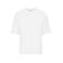 Camiseta oversize gruesa unisex JN8041. Color white.