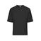 Camiseta oversize gruesa unisex JN8041. Color black.